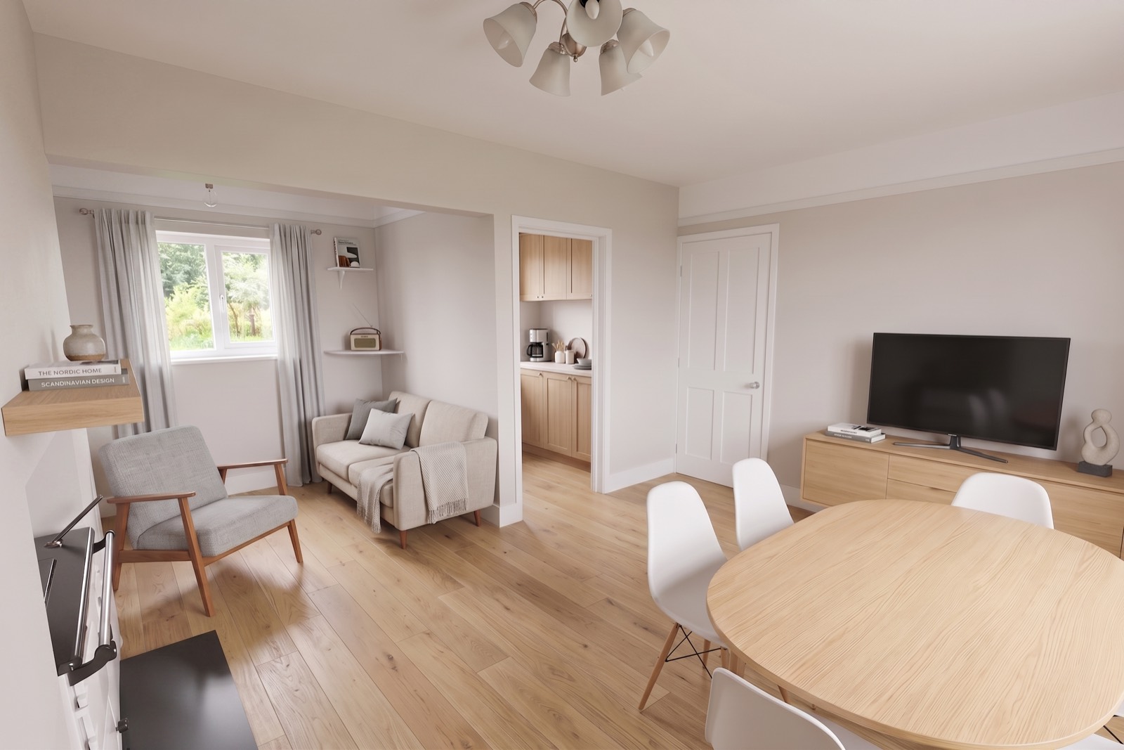 Living room after a WEPRO home refurbishment